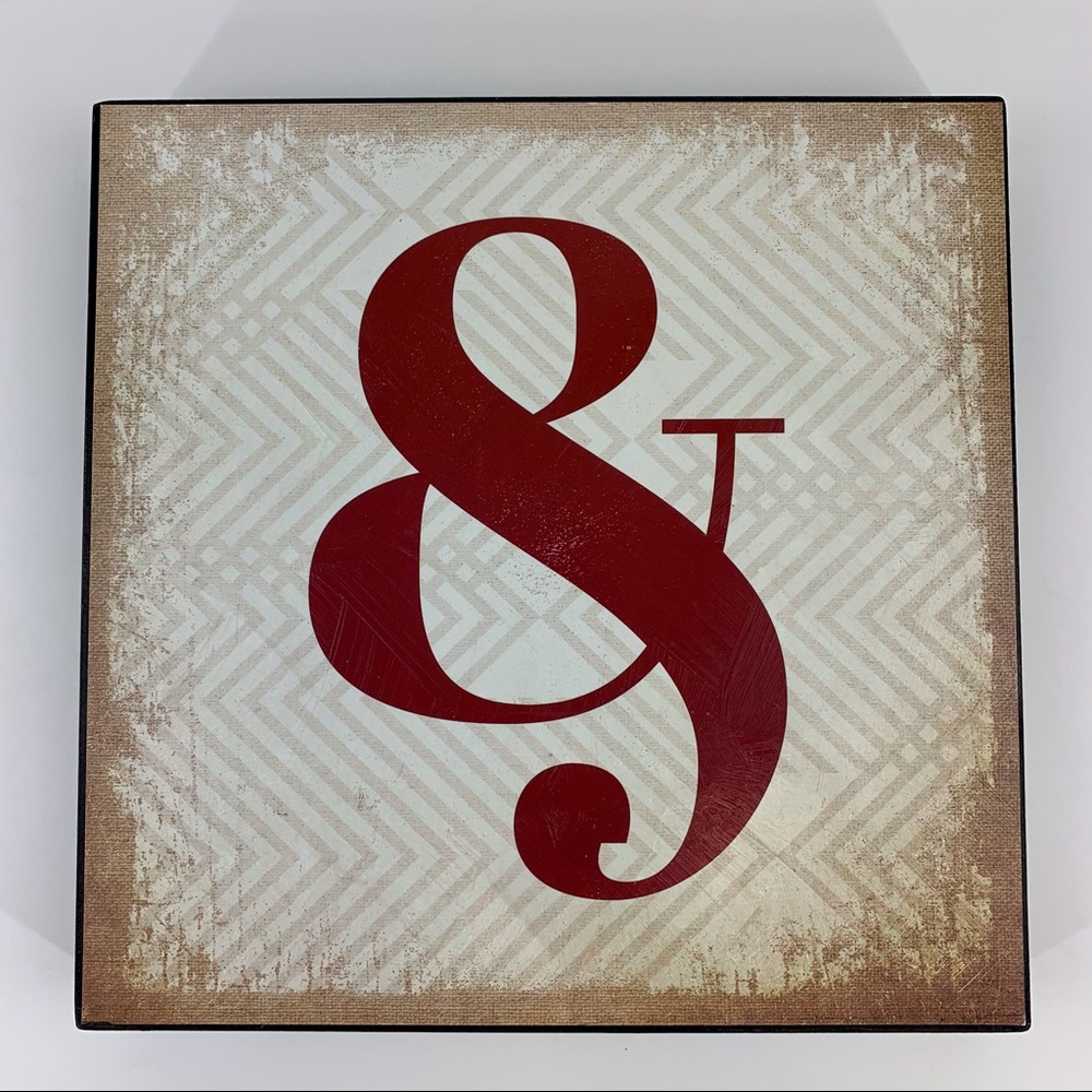 Ampersand (&) Wall Hanging